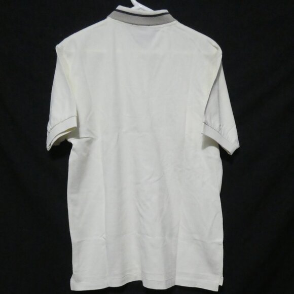 BOSSINI | medium | Cream Polo Shirt With Striped Collar | Embroidered Logo - Picture 2 of 13